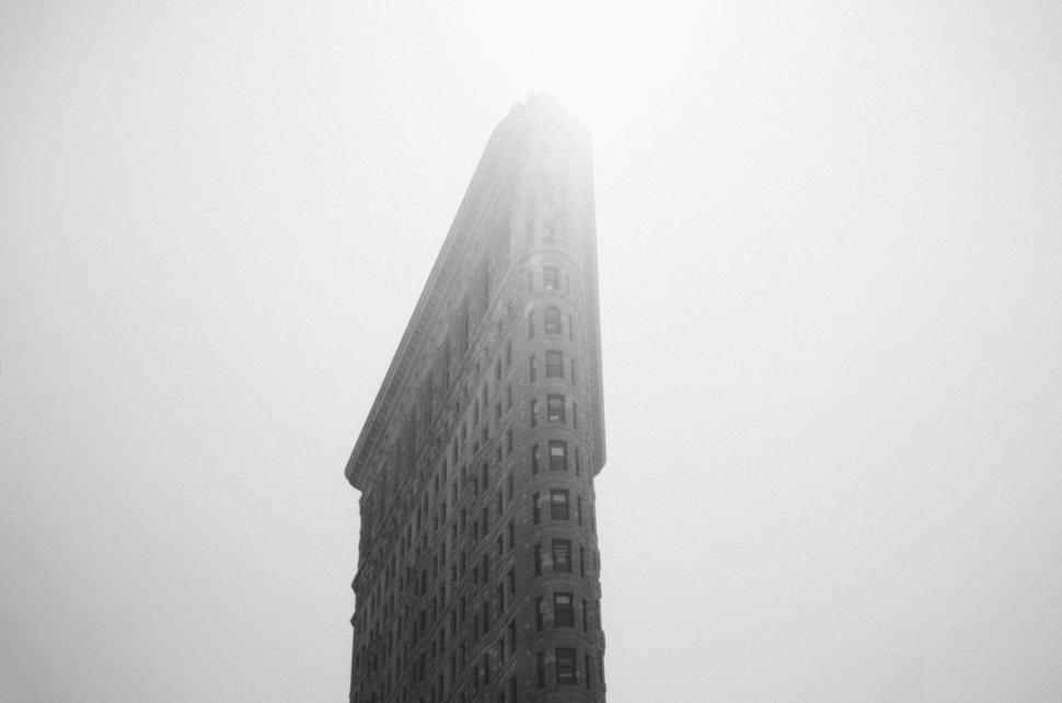 Free Image of Tall Building in Monochrome 