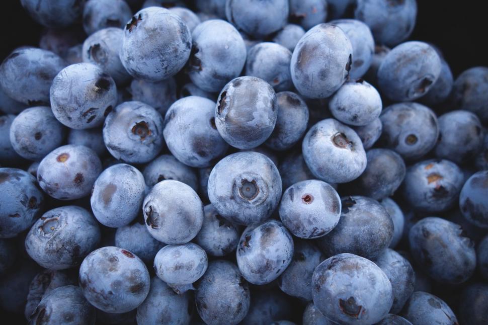 Free Image of A Bunch of Blueberries on a Table 