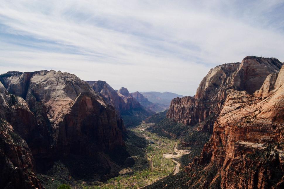 Free Image of Majestic Canyon With Mountains in Background 