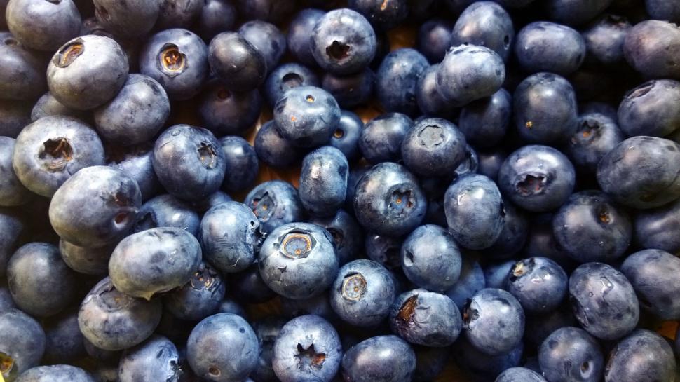 Free Image of A Bunch of Blueberries on a Table 