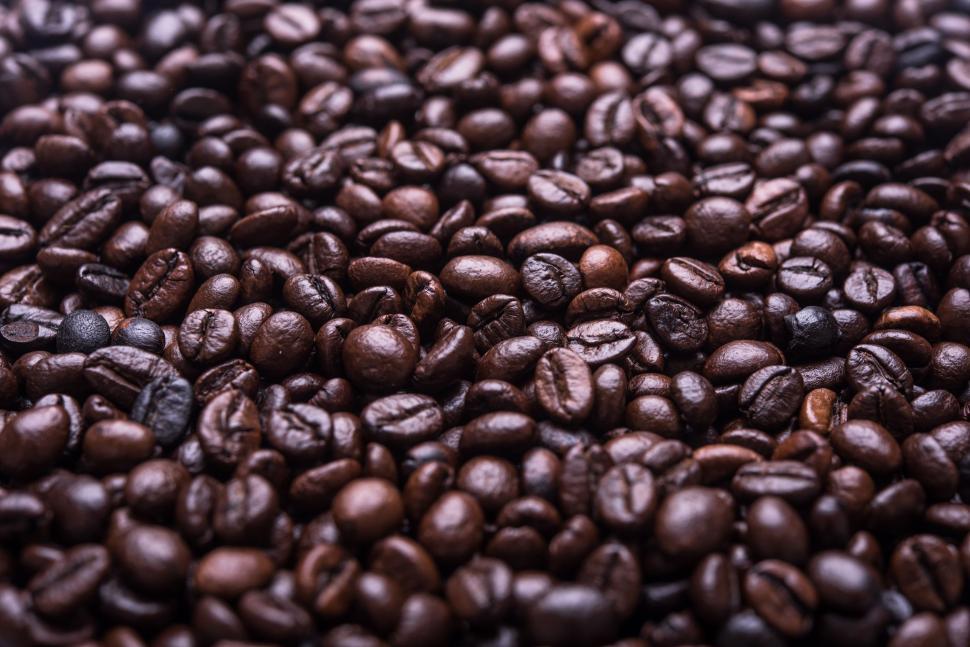 Free Image of A Pile of Coffee Beans 