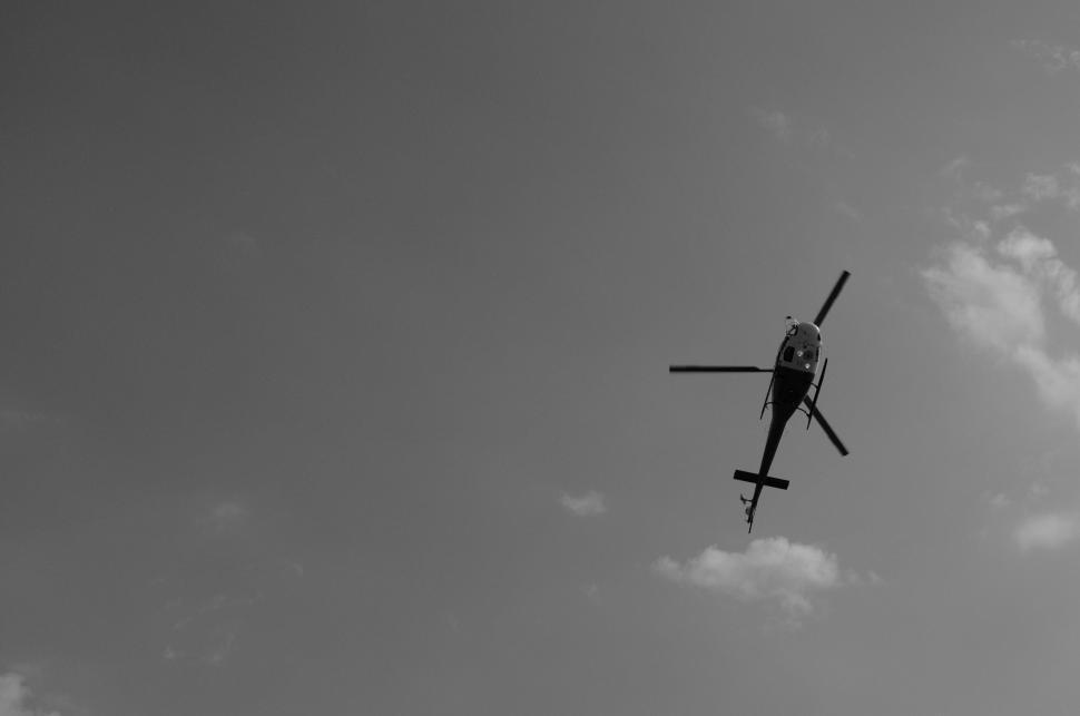 Free Image of Helicopter Flying in the Sky 