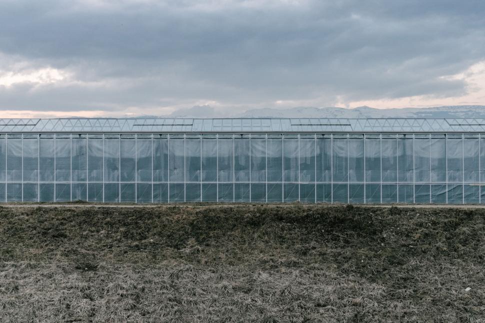 Free Image of Modern Glass Building in Field 