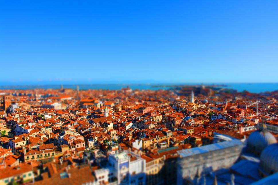 Free Image of Panoramic View of a City With Red Roofs 