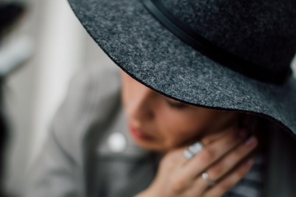 Free Image of Person Wearing Hat and Ring 