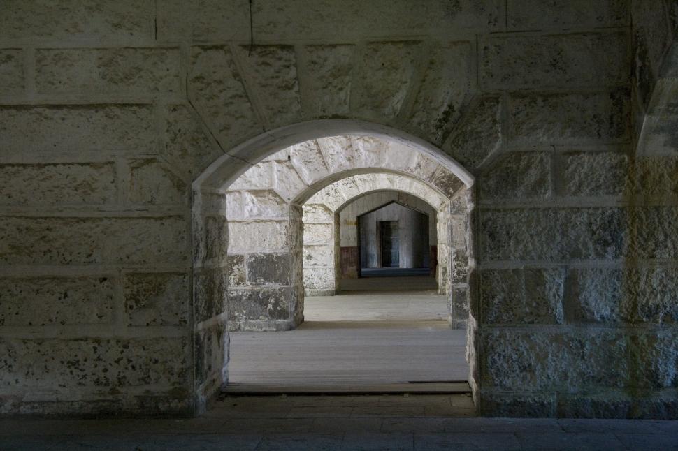 Free Image of Stone Arch in a Fort 