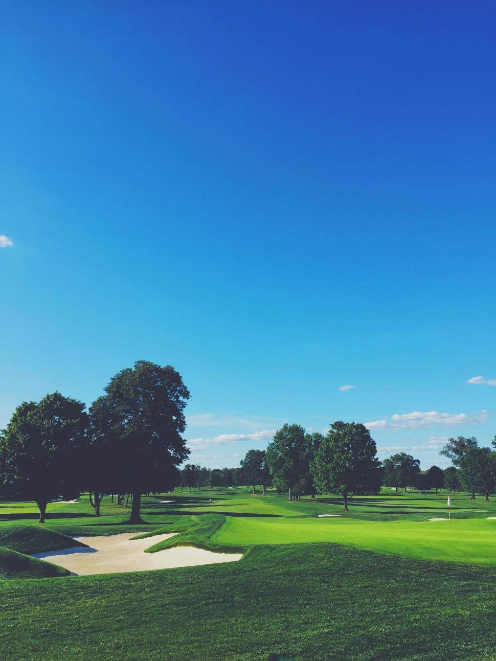 Free Image of A Panoramic View of a Golf Course 