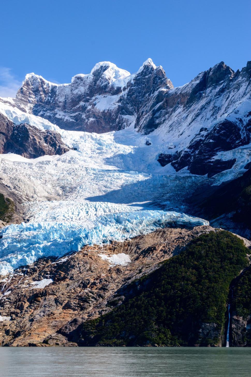 Free Image of Glacier Amidst Mountain Range 