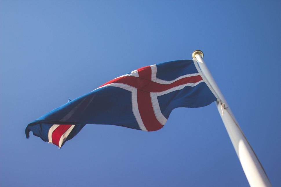 Free Image of The Flag of the United Kingdom Flies High in the Sky 