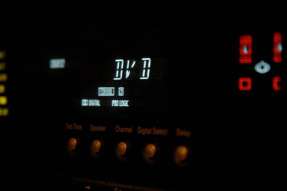 Free Image of Close Up of a Radio in the Dark 