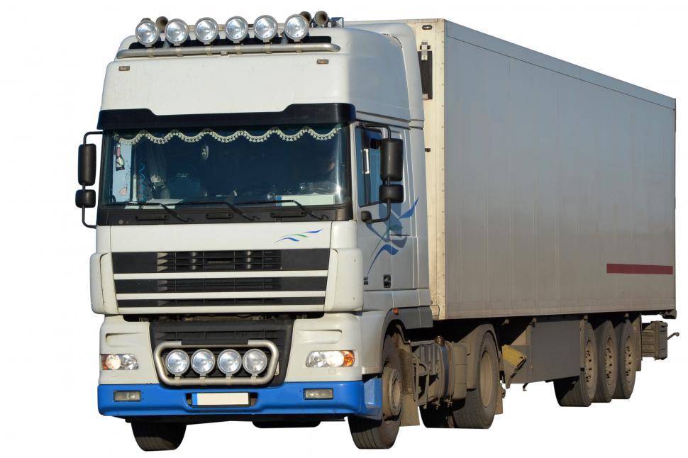 Free Image of DAF lorry isolated 