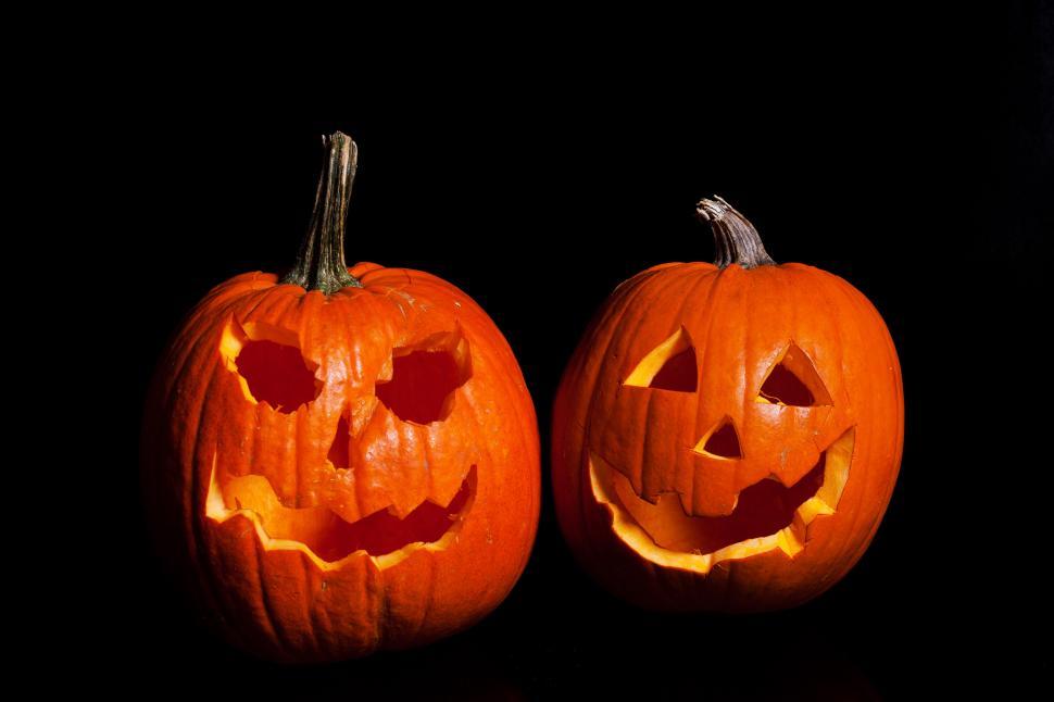 Free Image of Halloween Pumpkin Carved 