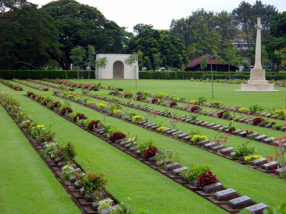 Free Image of WWII Allied Forces cemetery, Thailand  
