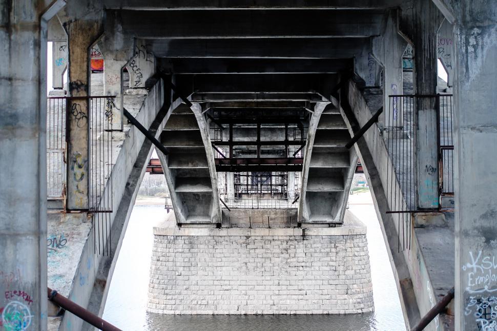 Free Image of Graffiti-Covered Bridge 