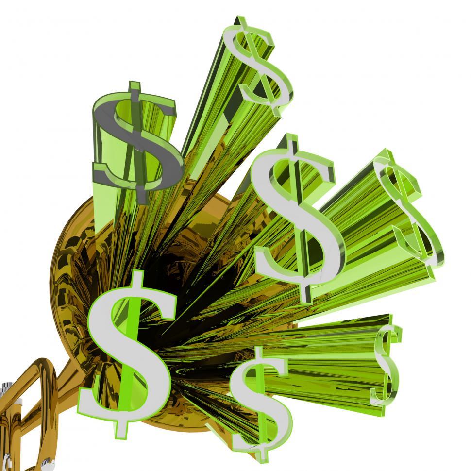 Free Image of Dollars Sign Means Money Currency And Finances 