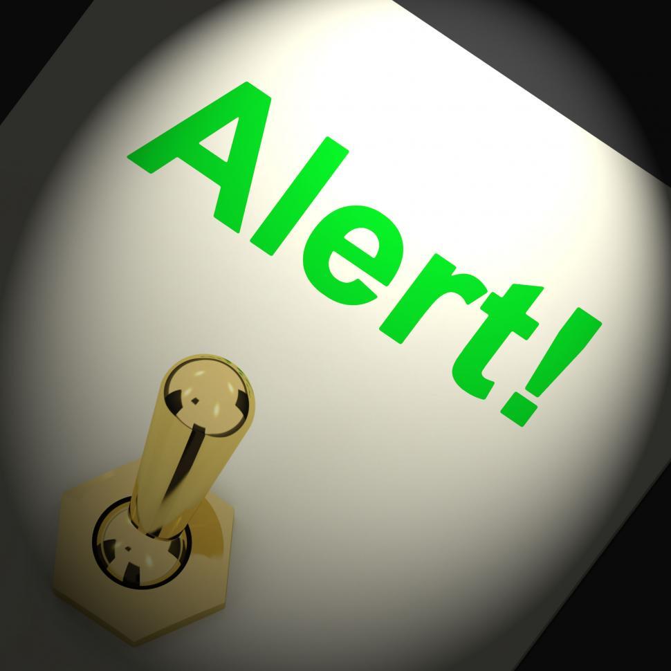 Free Image of Alert! Switch Shows Danger Warning And Beware 
