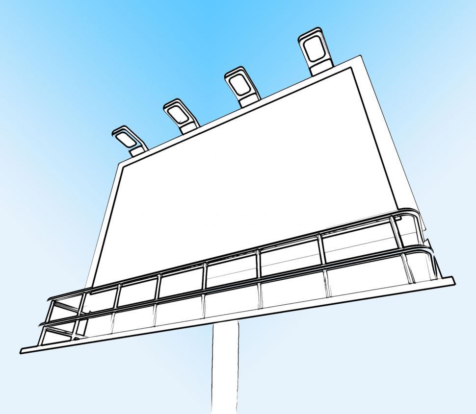 Free Image of Blank Billboard Copy space Shows Advertising Space 