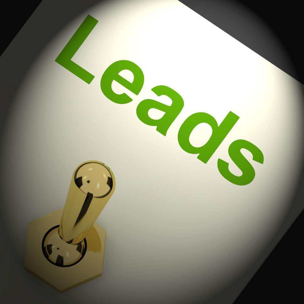 Free Image of Leads Switch Means Lead Generation Or Sales 
