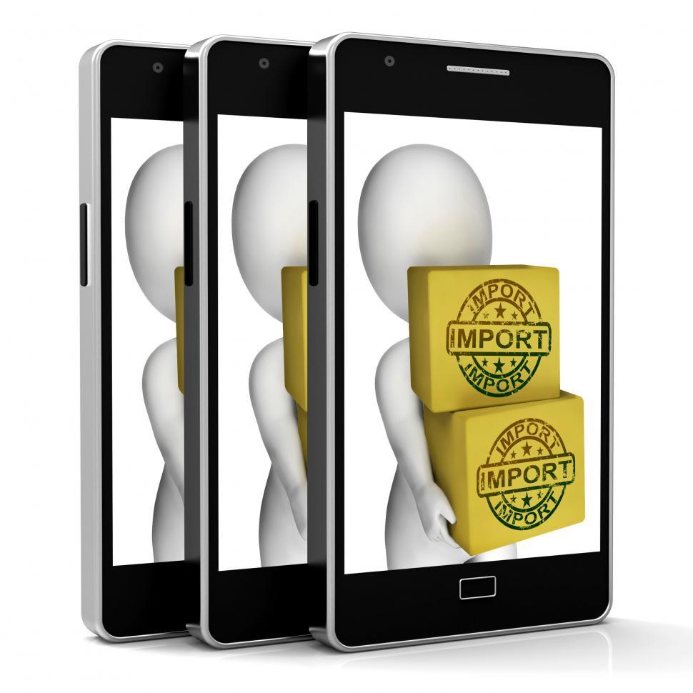 Free Image of Import Phone Show Importing International Goods And Products 