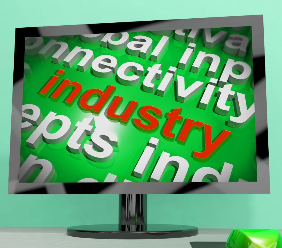 Free Image of Industry Word Cloud Shows Industrial Workplace Or Manufacturing 