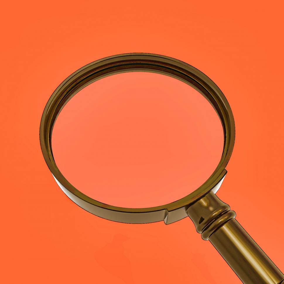 Free Image of Magnifying Glass Shows Zoom Or Searches 