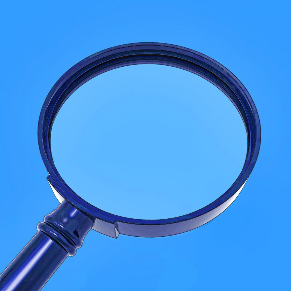 Free Image of Magnifying Glass Shows Zoom Or Searching 