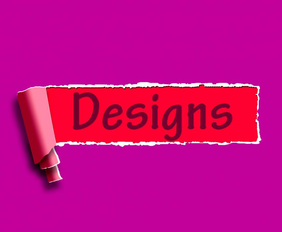 Free Image of Designs Word Means Web Designing And Planning 