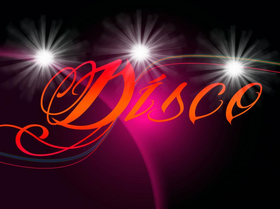 Free Image of Groovy Discos Means Dancing Party And Music 