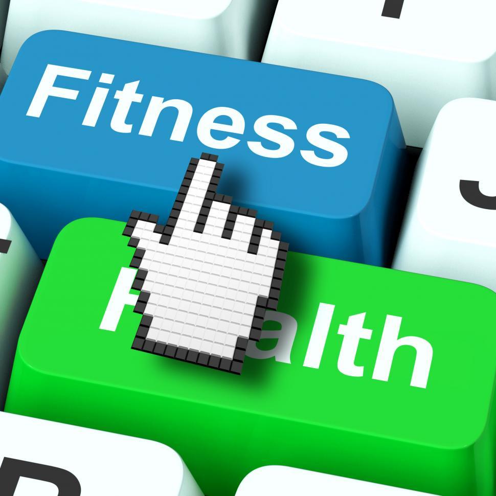 Free Image of Fitness Health Computer Shows Healthy Lifestyle 