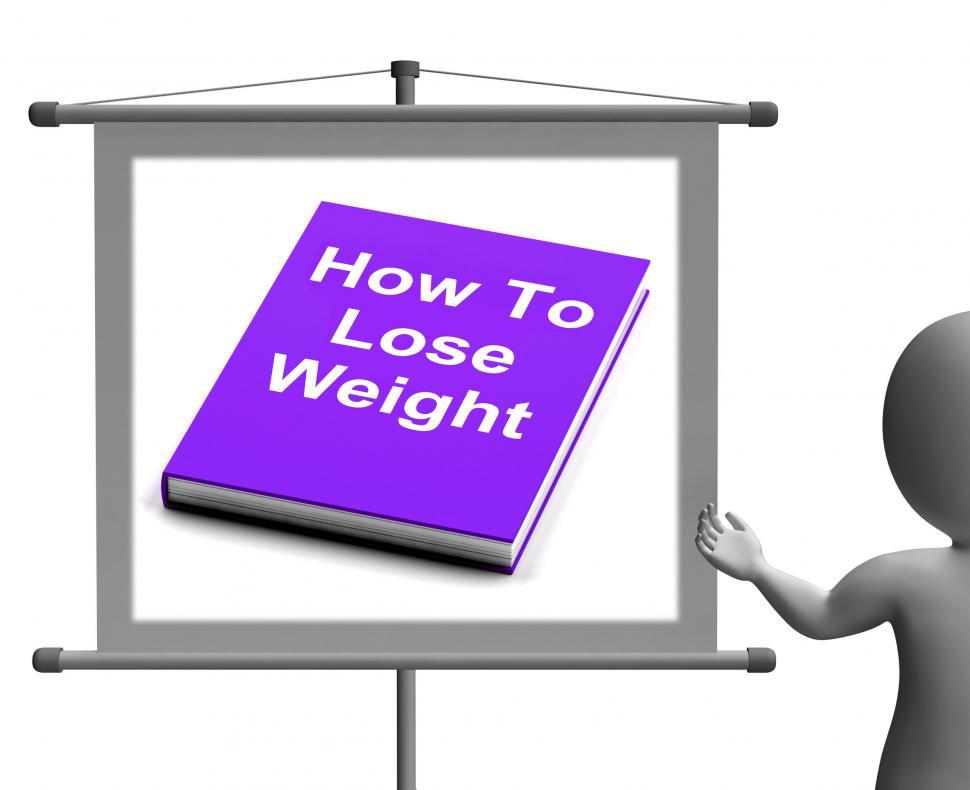 Free Image of How To Lose Weight Sign Shows Weight loss Diet Advice 
