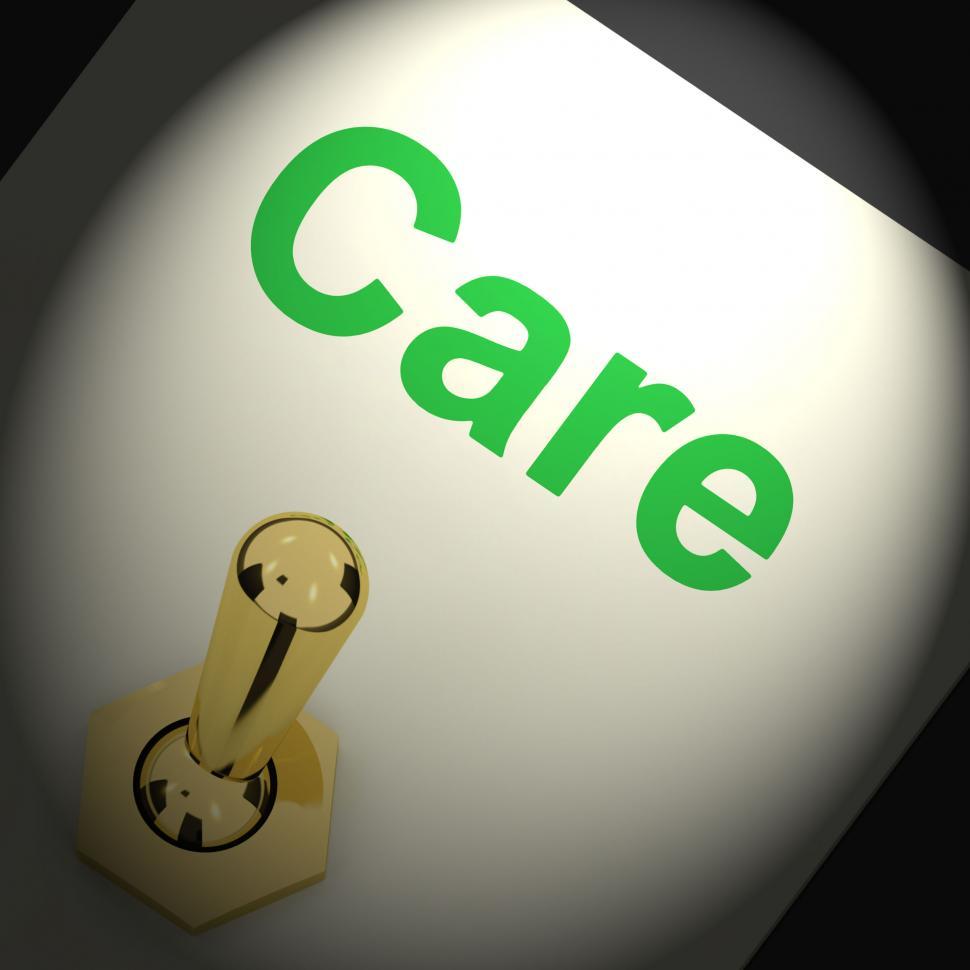 Free Image of Care Switch Shows Caring Careful Or Concern 