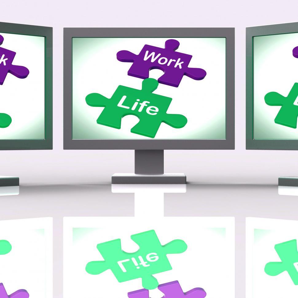 Free Image of Work Life Puzzle Shows Balancing Job And Relaxation 