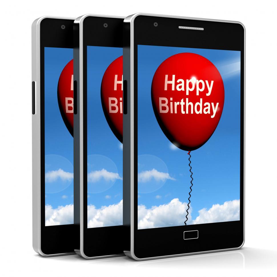 Free Image of Happy Birthday Balloon Shows Cheerful Festivities and Parties 