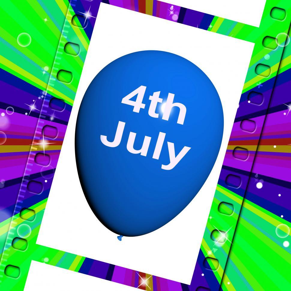 Free Image of Fourth of July Balloon Shows Independence Spirit and Promotion 