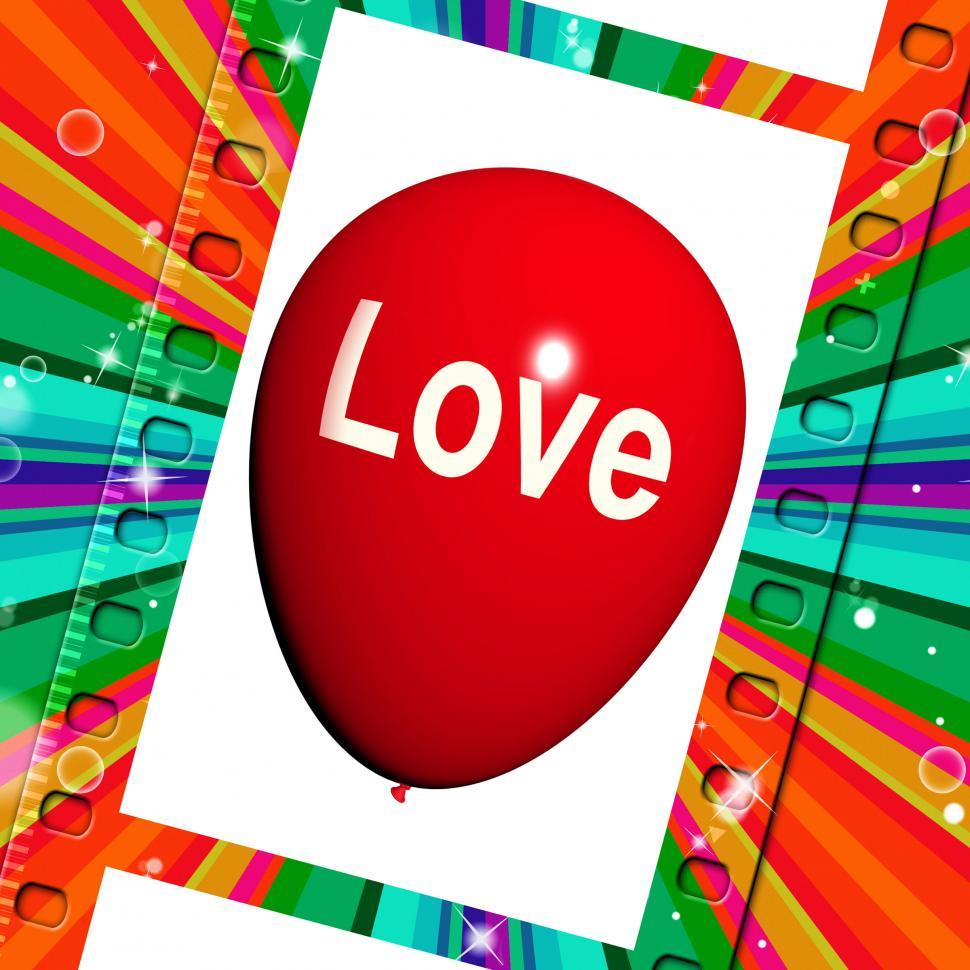 Free Image of Love Balloon Shows Fondness and Affectionate Feeling 