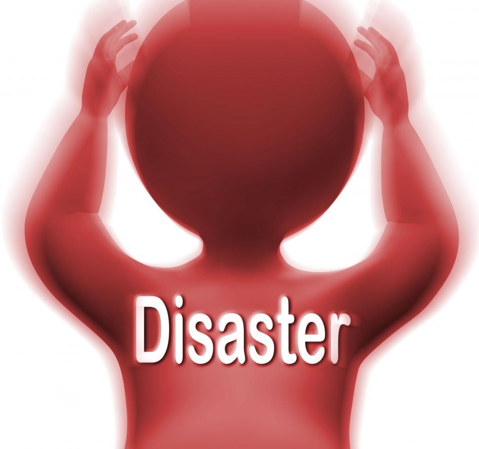 Free Image of Disaster Man Means Crisis Calamity Or Catastrophe 