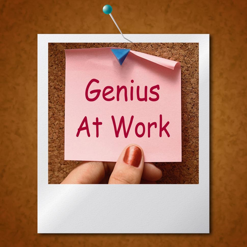 Free Image of Genius At Work Note Means Do Not Disturb 