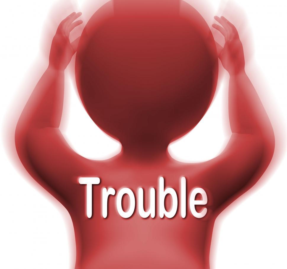 Free Image of Trouble Character Means Problems Difficulty Or Worries 
