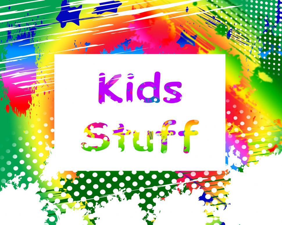 Free Image of Kids Stuff On Screen Means Online Activities For Children 
