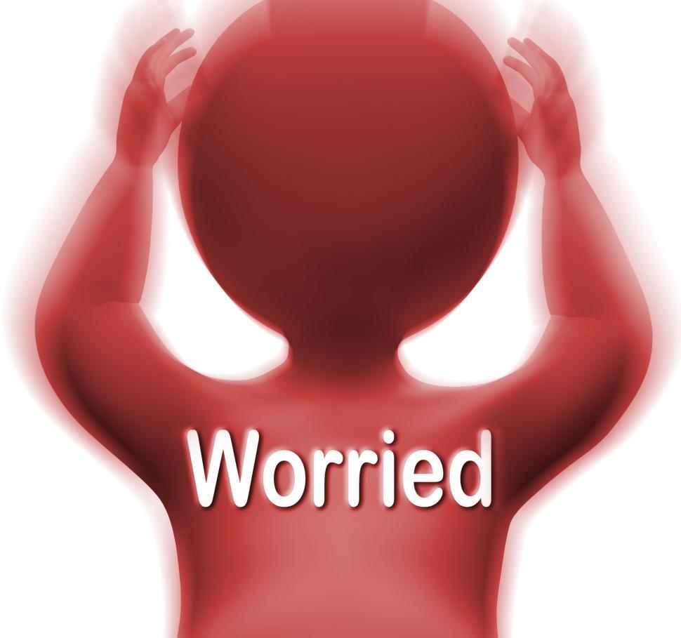 Free Image of Worried Man Means Anxious Fearful Or Concerned 