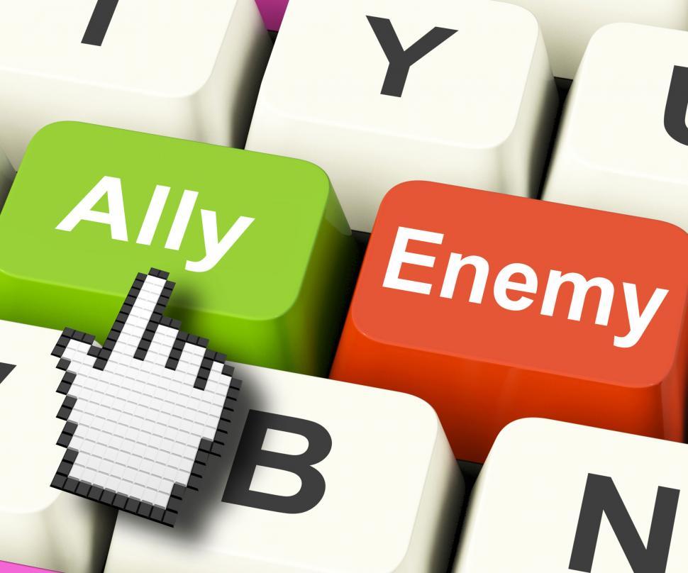 Download Free Stock Photo of Ally Friend Computer Mean Partnership And Help 