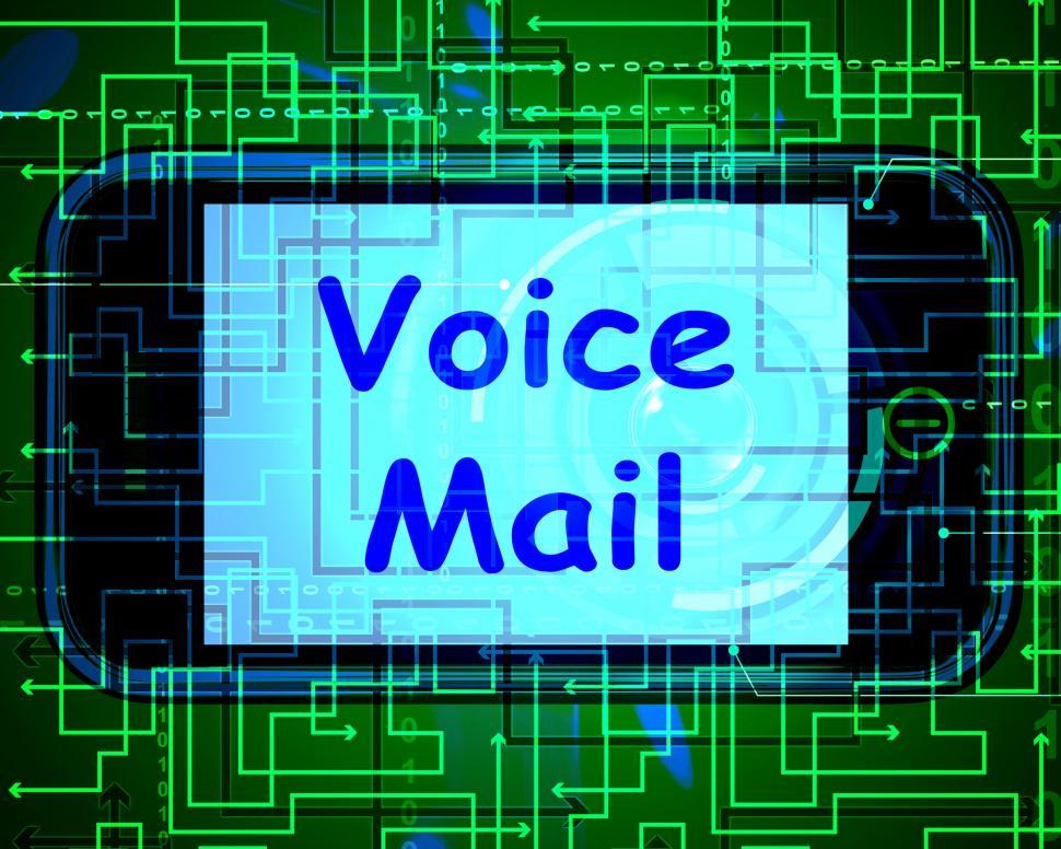Free Image of Voice Mail On Phone Shows Talk To Leave Messages 