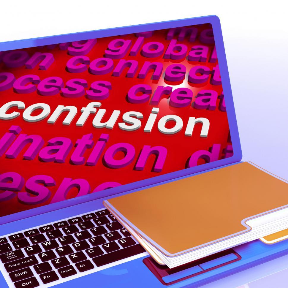 Free Image of Confusion Word Cloud Laptop Means Confusing Confused Dilemma 