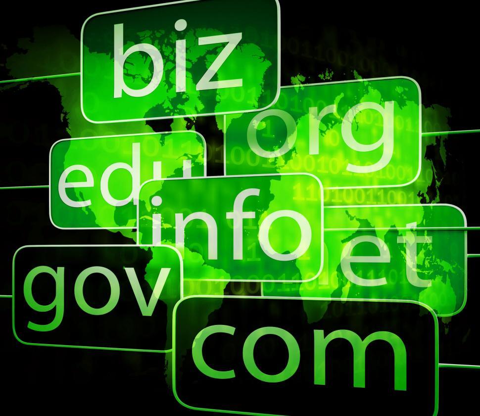 Free Image of biz com net shows websites internet or seo 