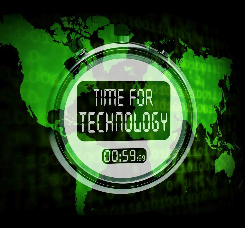 Free Image of Technology Watch Touch Screen Shows Innovation Improvement Or Hi 