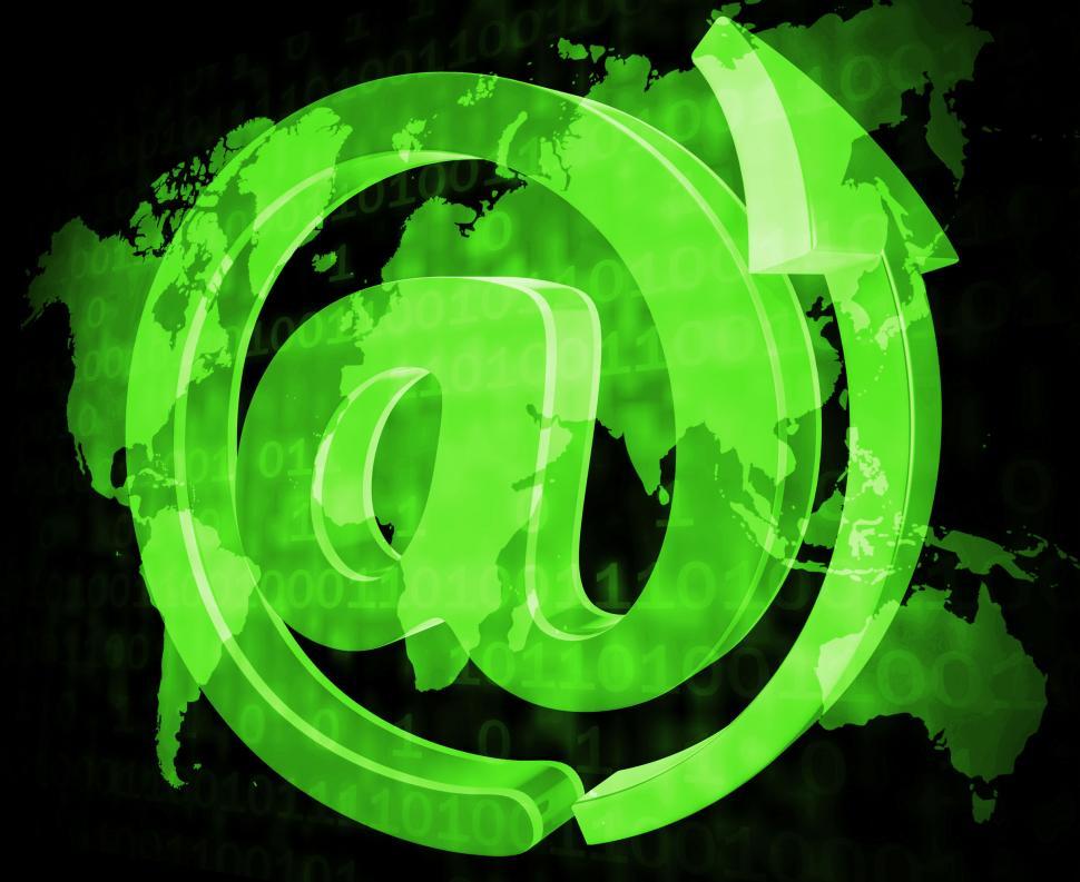 Free Image of Email Sign Shows Send Message And Communicate 