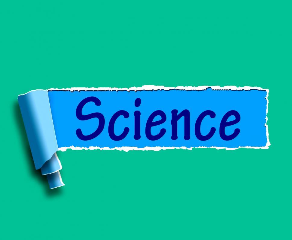 Free Image of Science Word Shows Internet Learning About Sciences 