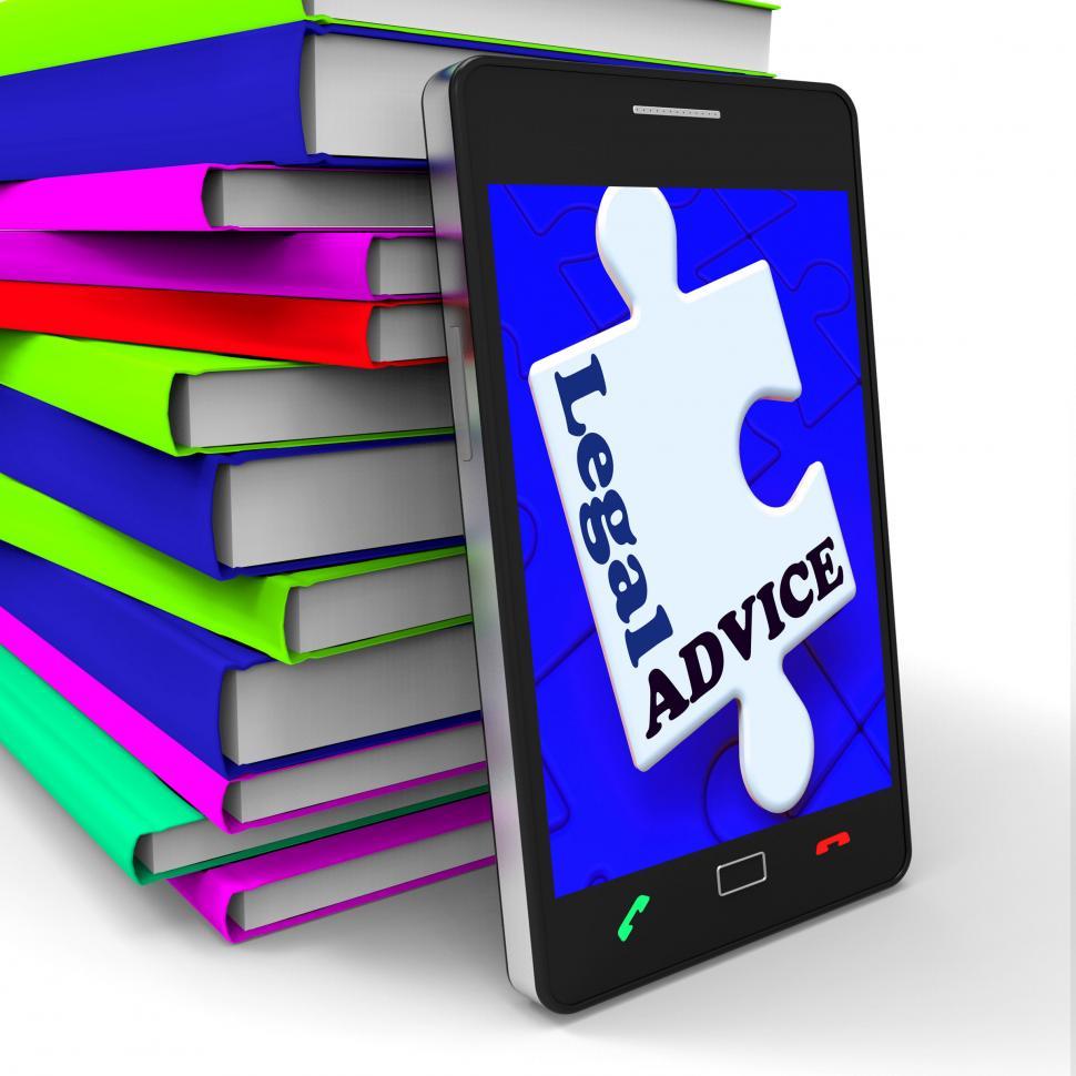 Free Image of Legal Advice Smartphone Means Lawyer Assistance Internet 