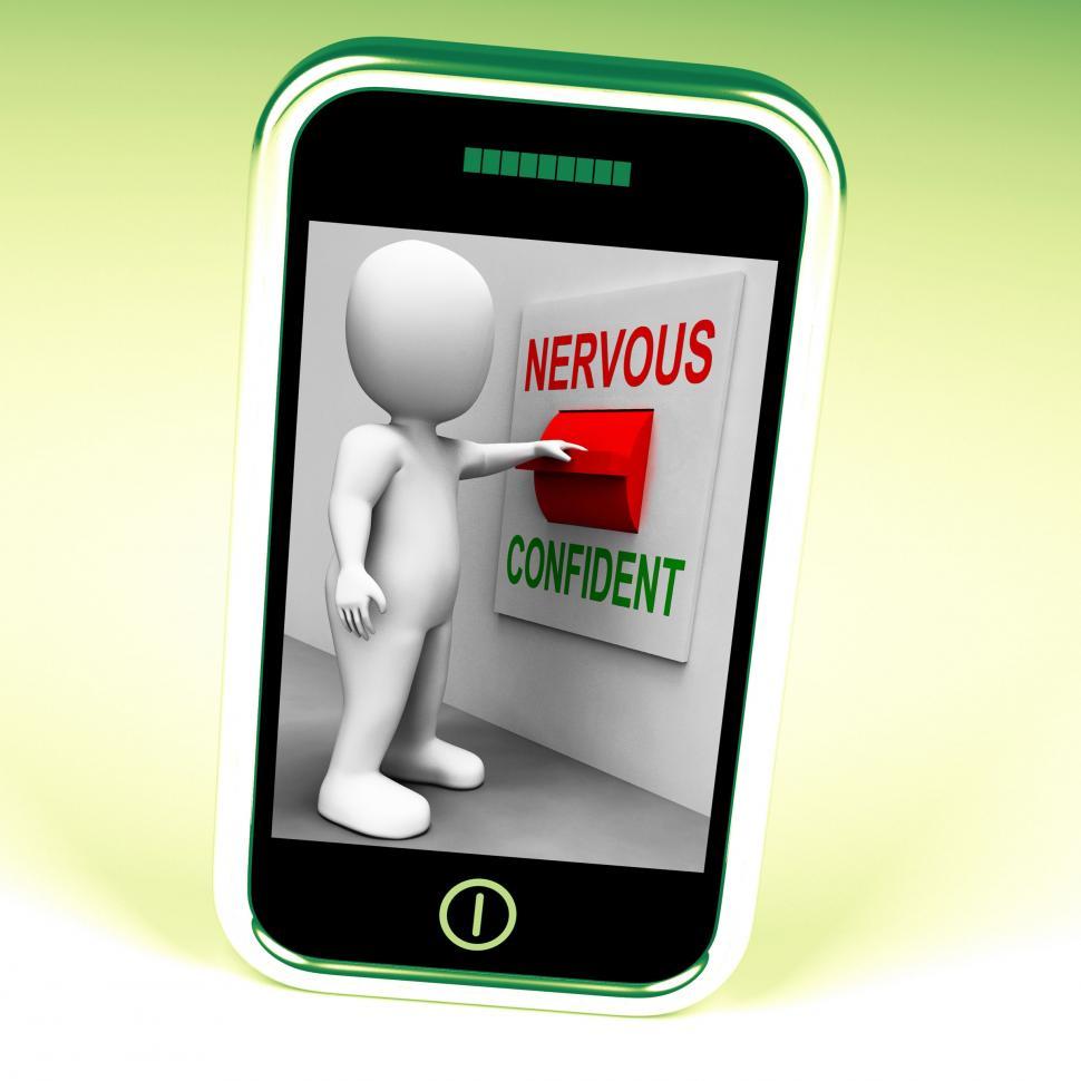 Free Image of Nervous Confident Switch Shows Nerves Or Confidence 