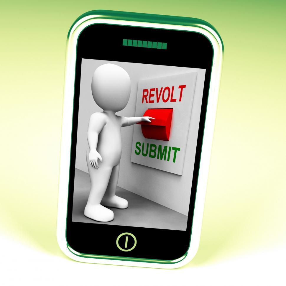 Free Image of Revolt Submit Switch Shows Revolution Or Submission 